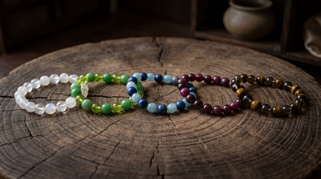 Five-Element materials arranged for a Heavenly Secret cultural guide